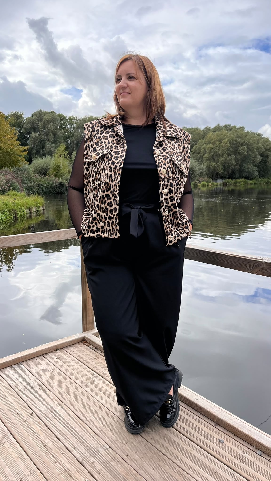 Pantalon fluide noir