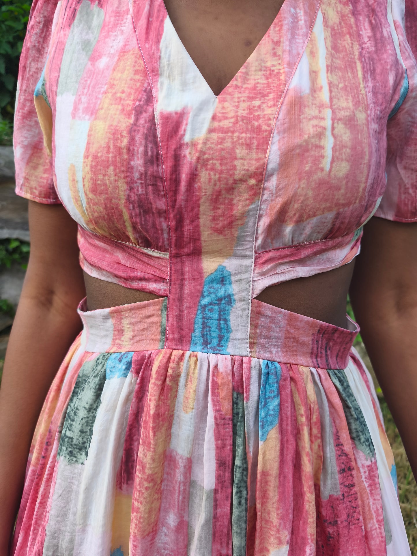 robe longue laçage dos