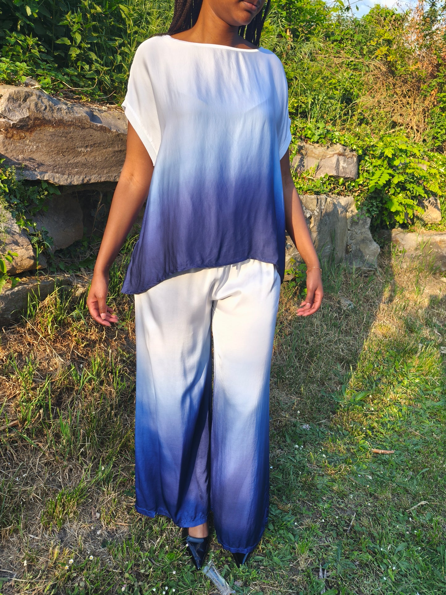 top satin dégradé