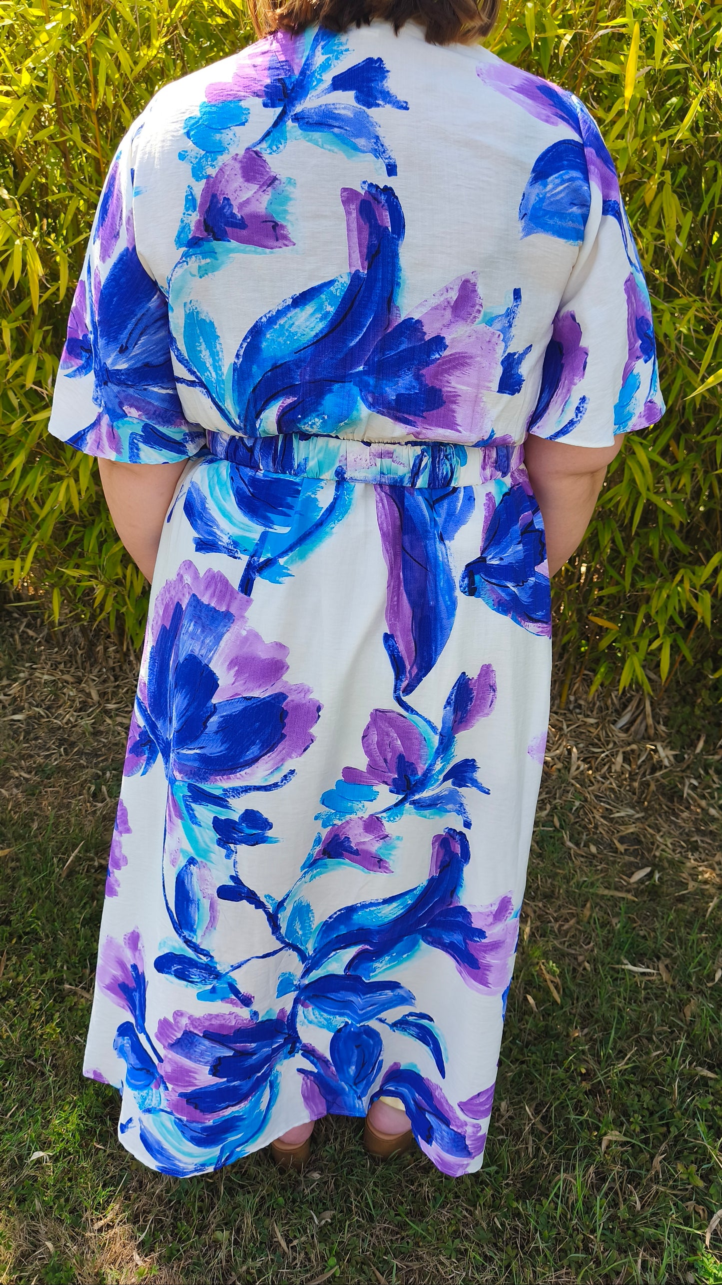 Robe fleurs violettes