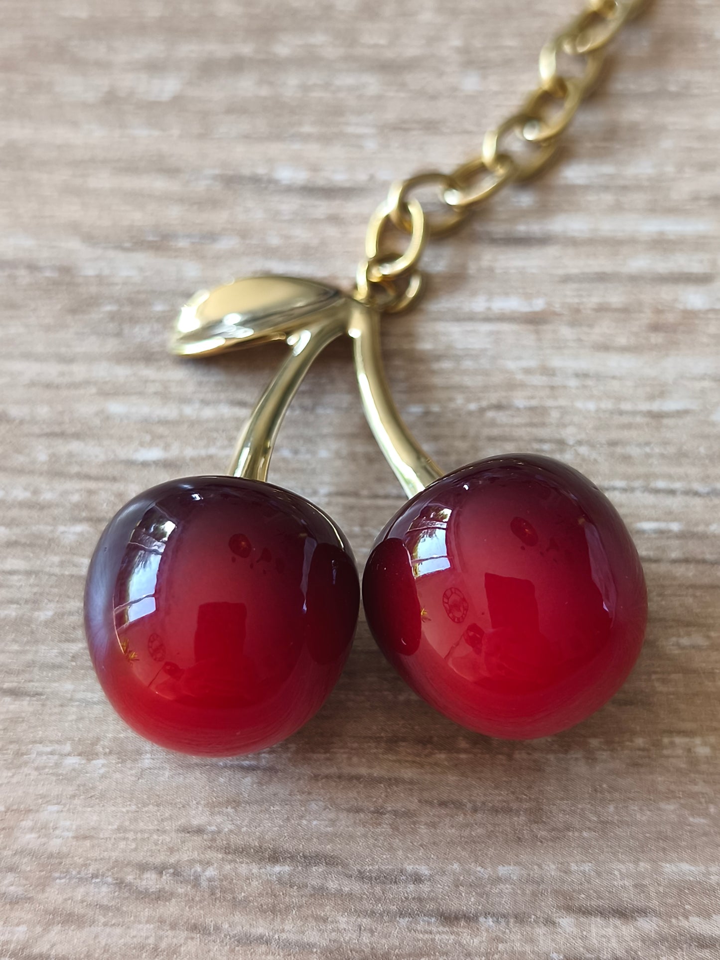Porte-clé cerises