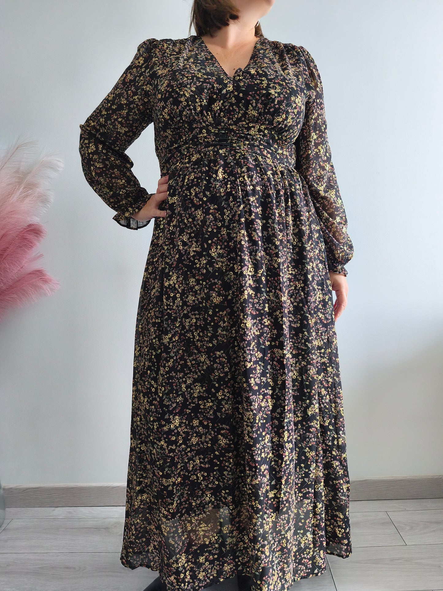 Robe longue petites fleurs