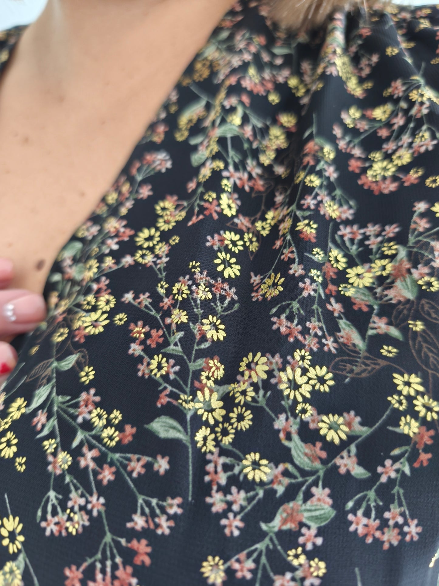 Robe longue petites fleurs