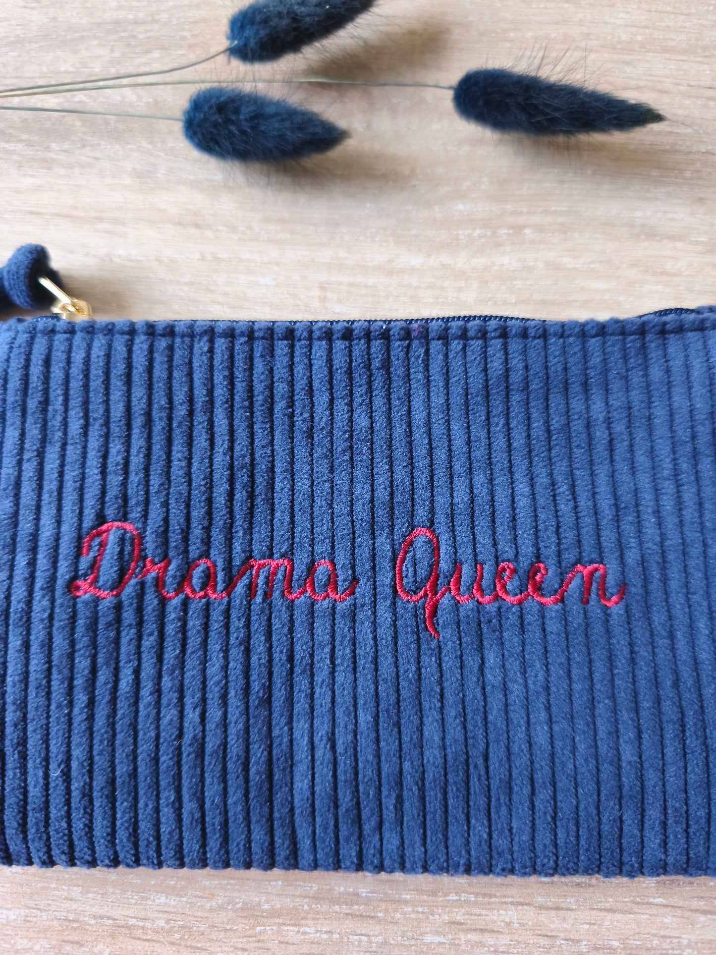Pochette velours "Drama Queen"