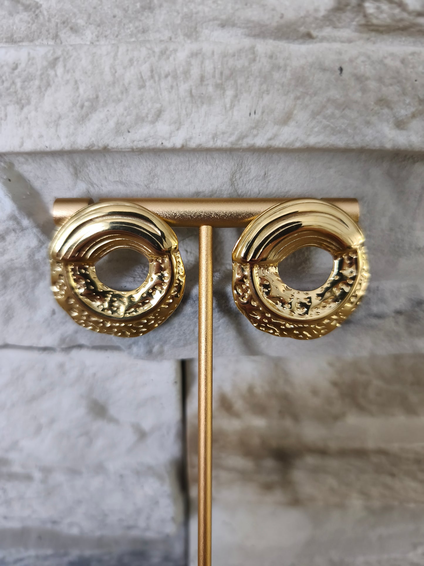 Boucles d'oreilles cercle doré