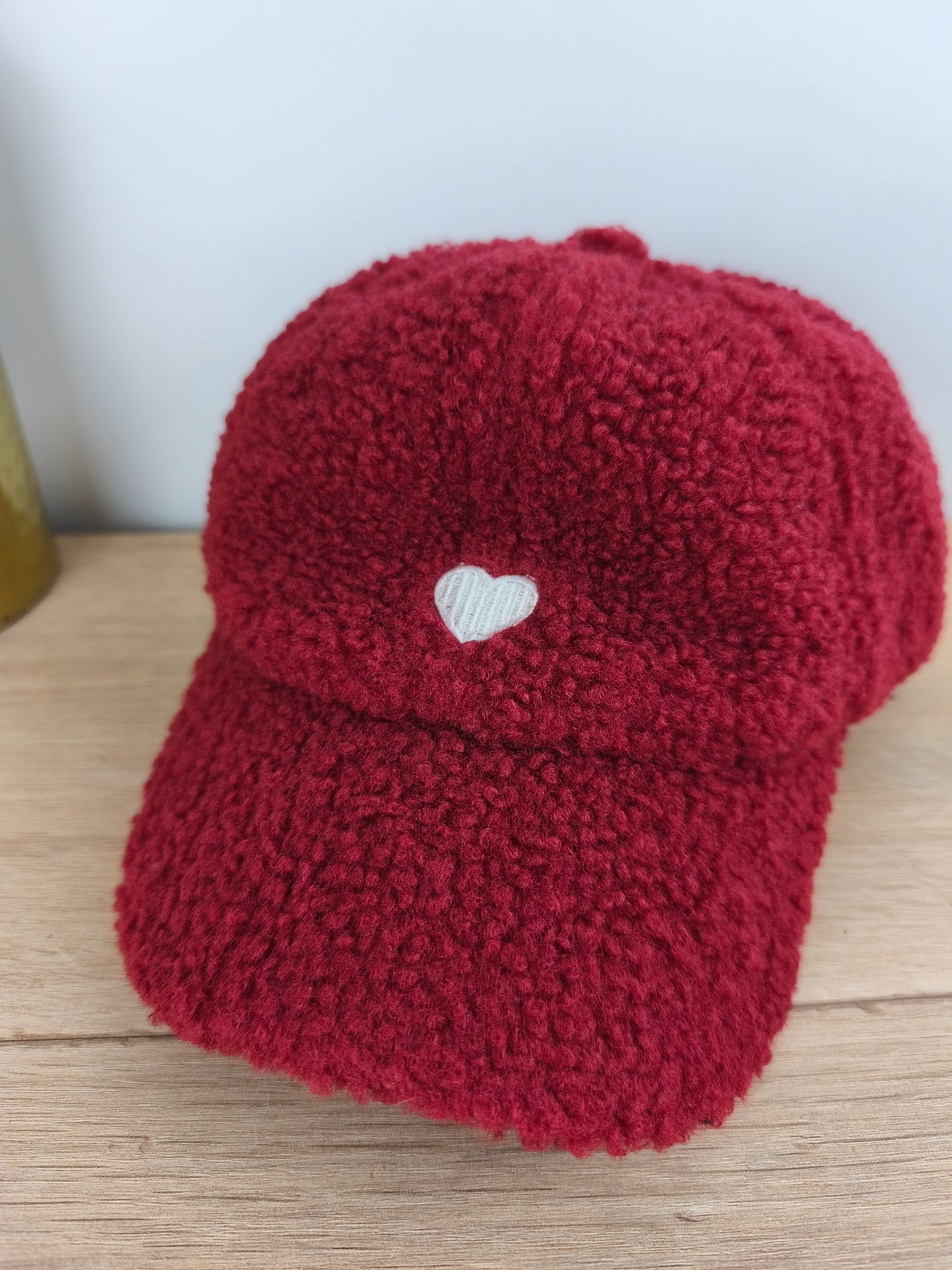 Casquette sherpa rouge