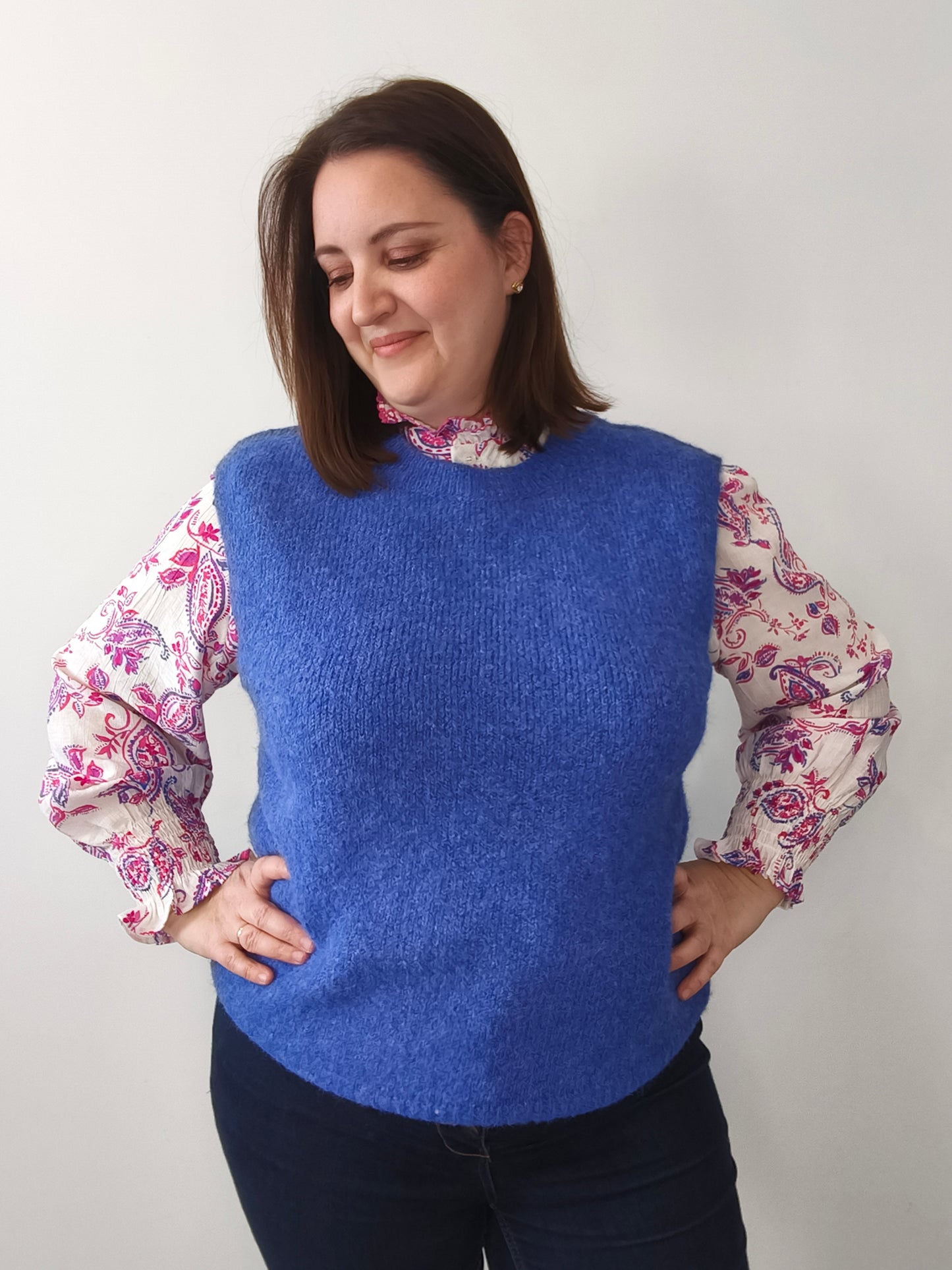 Blouse à motif cachemire