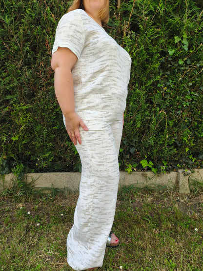 ensemble beige grande taille