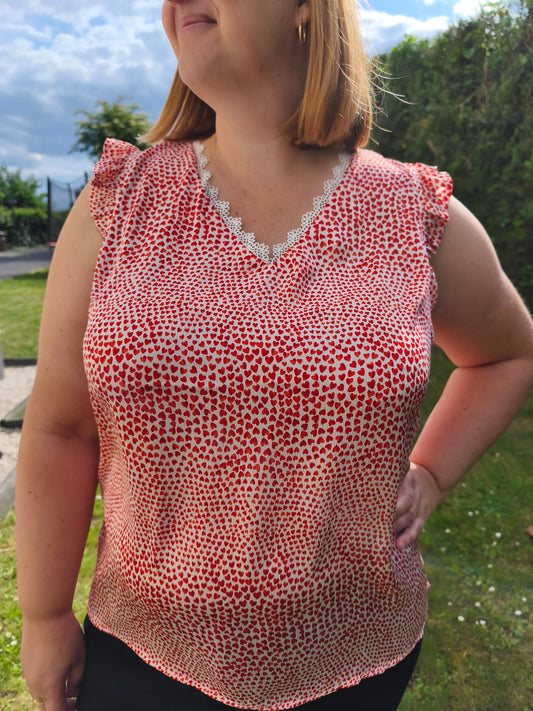 top coeur grande taille