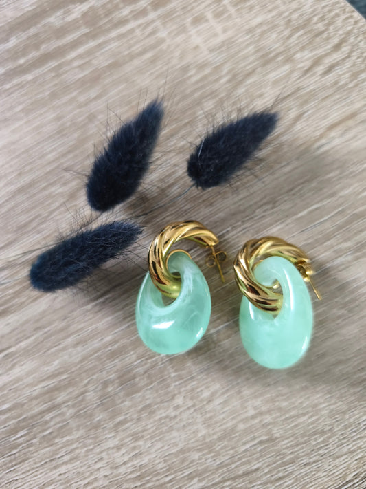 Boucles d'oreilles Jade