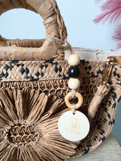 Sac raphia fleur