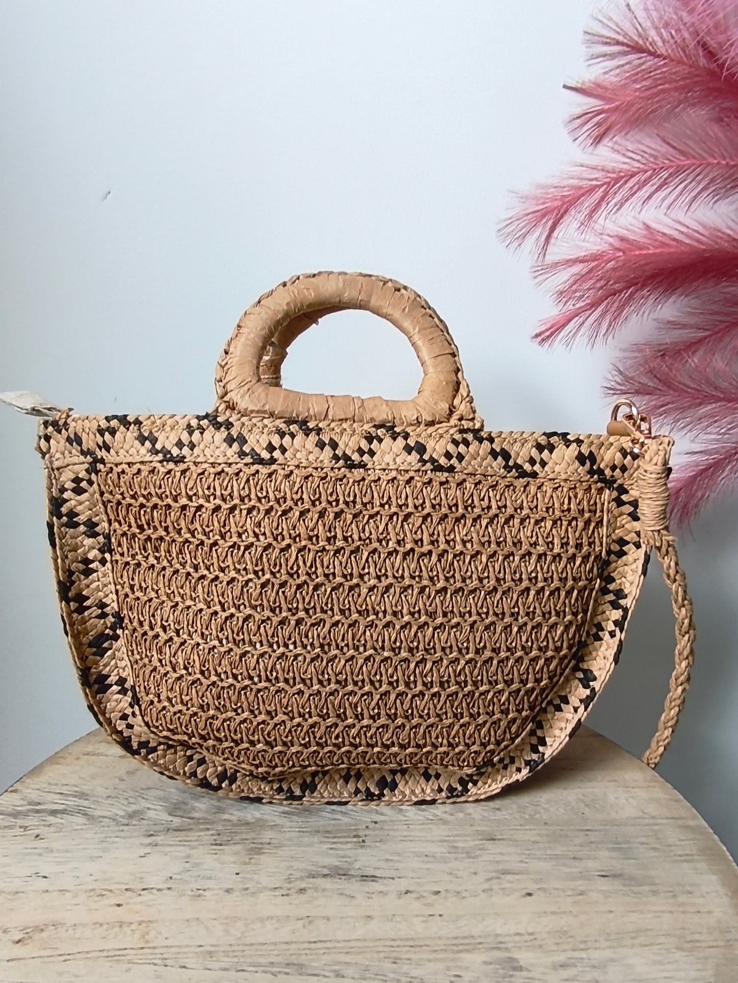 Sac raphia fleur