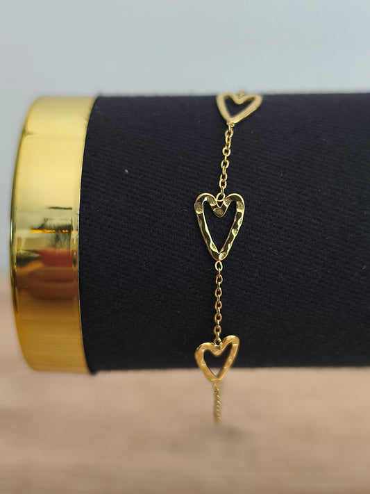 Bracelet petits coeurs