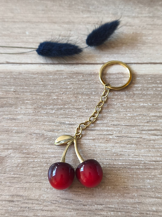 Porte-clé cerises