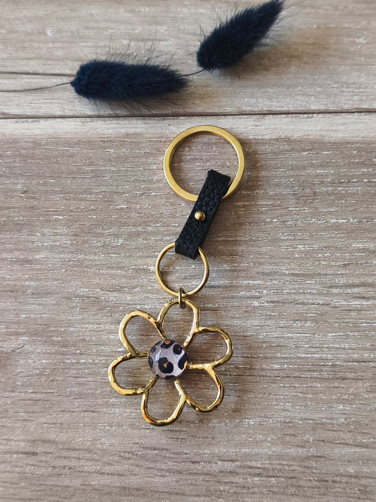 Porte-clé fleur