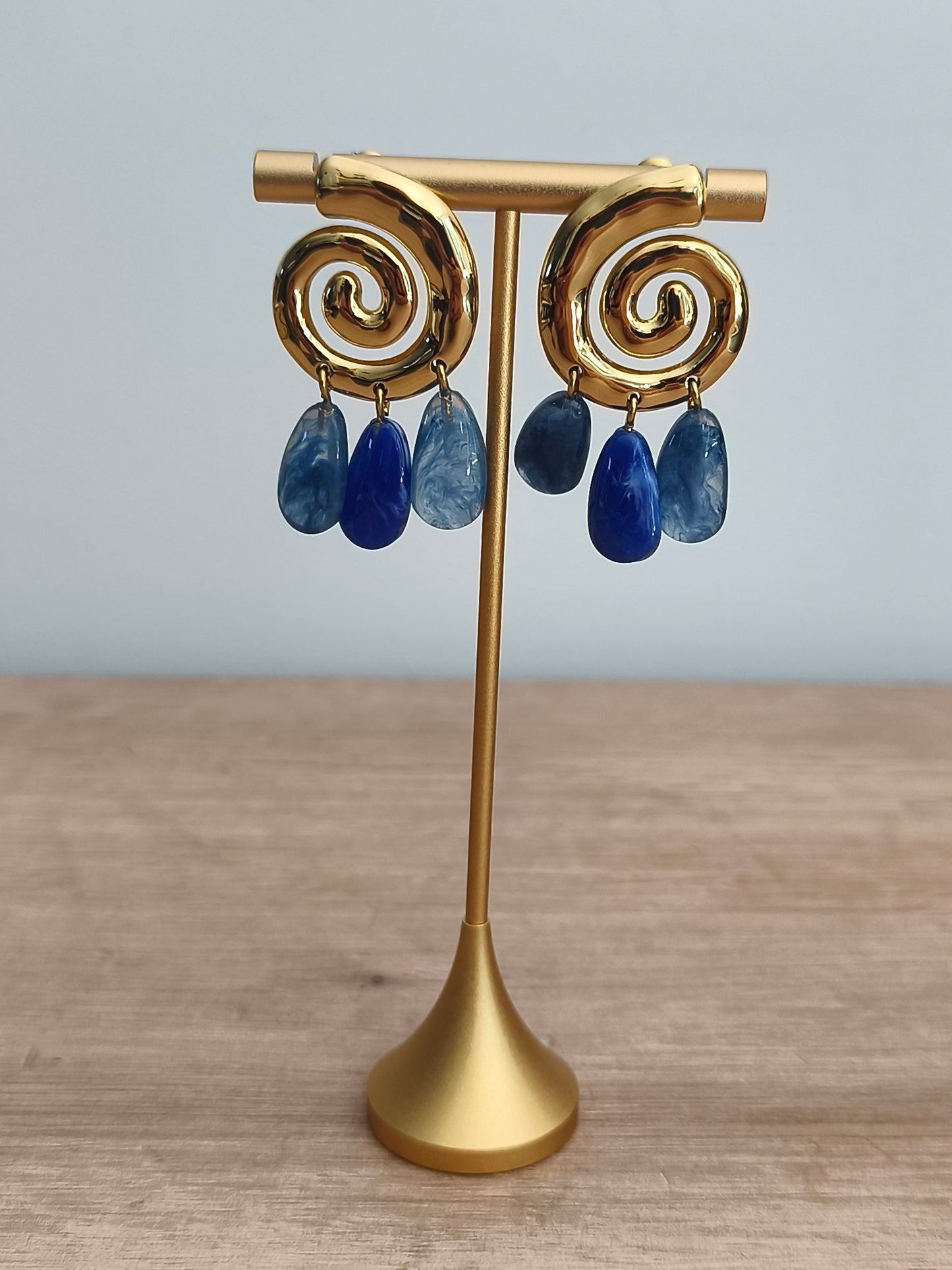 Boucles d'oreilles spirale