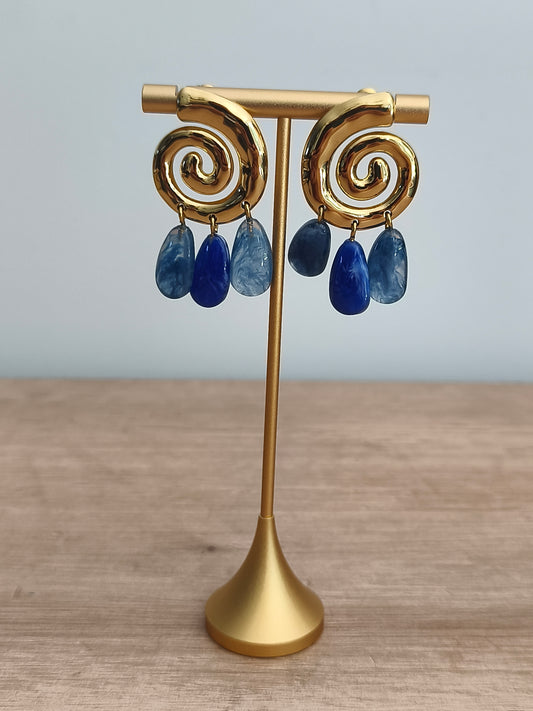 Boucles d'oreilles spirale