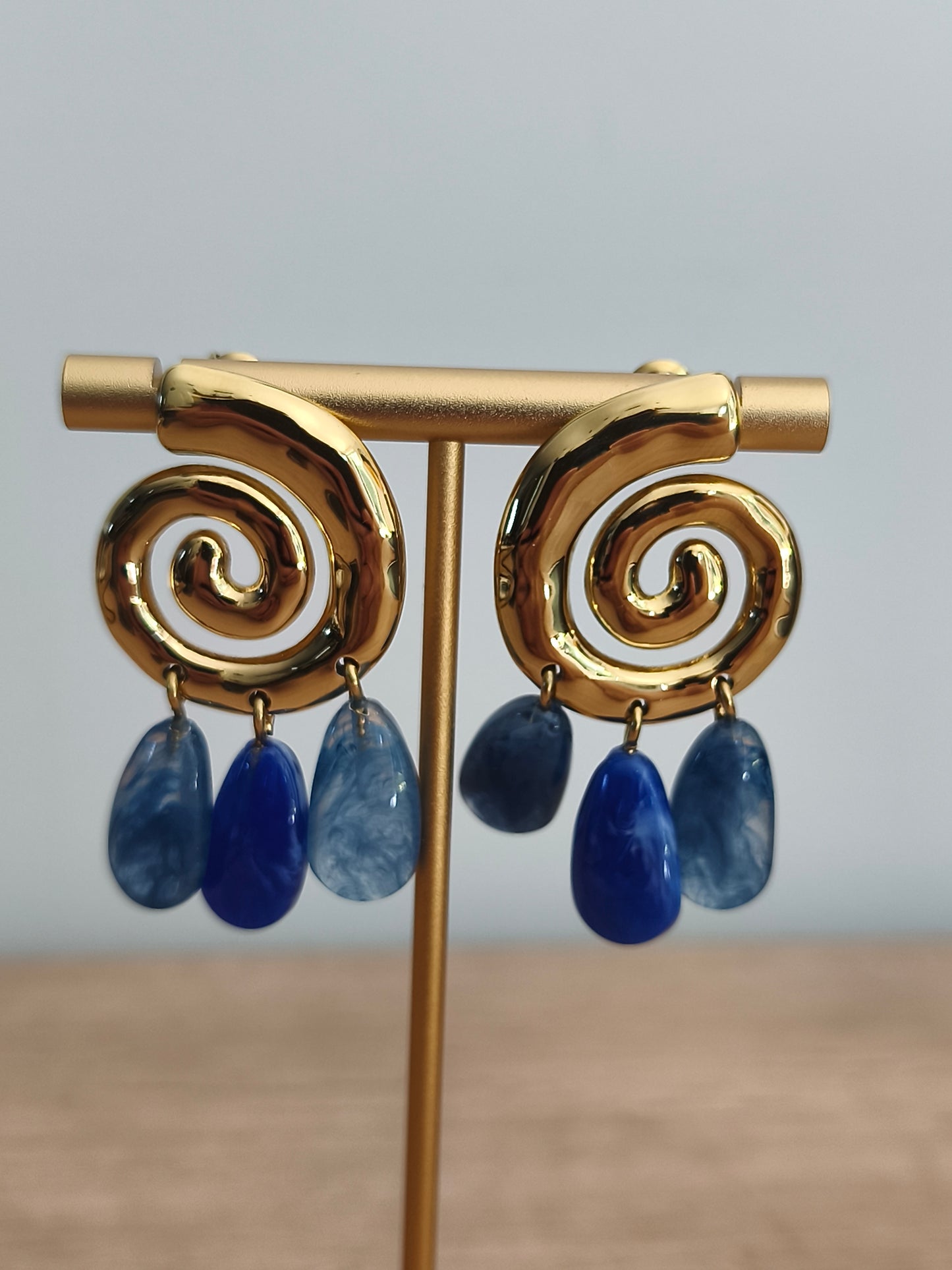 Boucles d'oreilles spirale