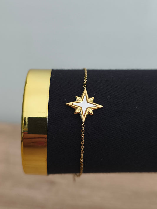 Bracelet étoile blanche