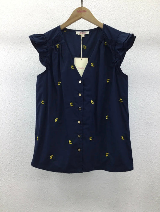 Blouse bleu marine