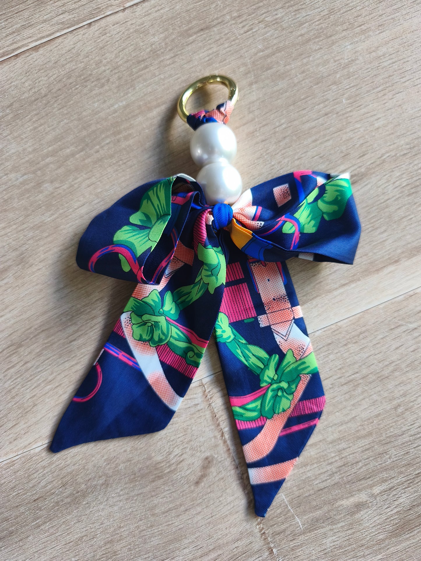 Bijoux de sac nœud bleu marine