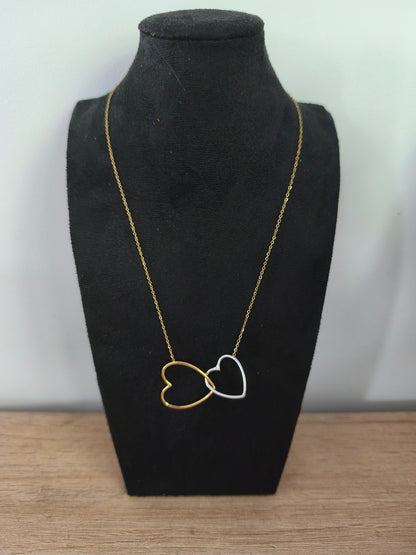 Collier cœurs enlacés