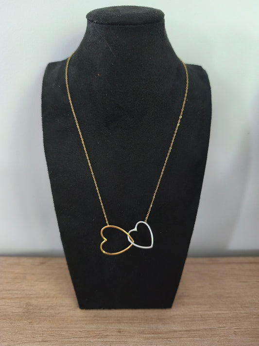 Collier cœurs enlacés