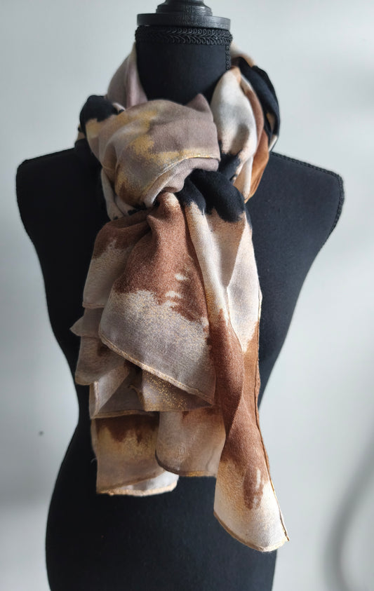 Echarpe tons naturels