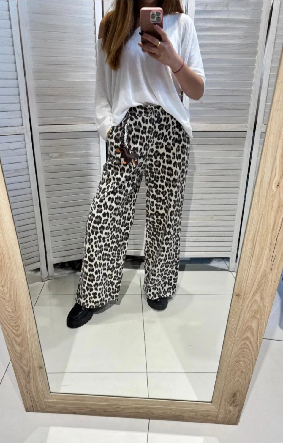 Pantalon léopard porte-clé
