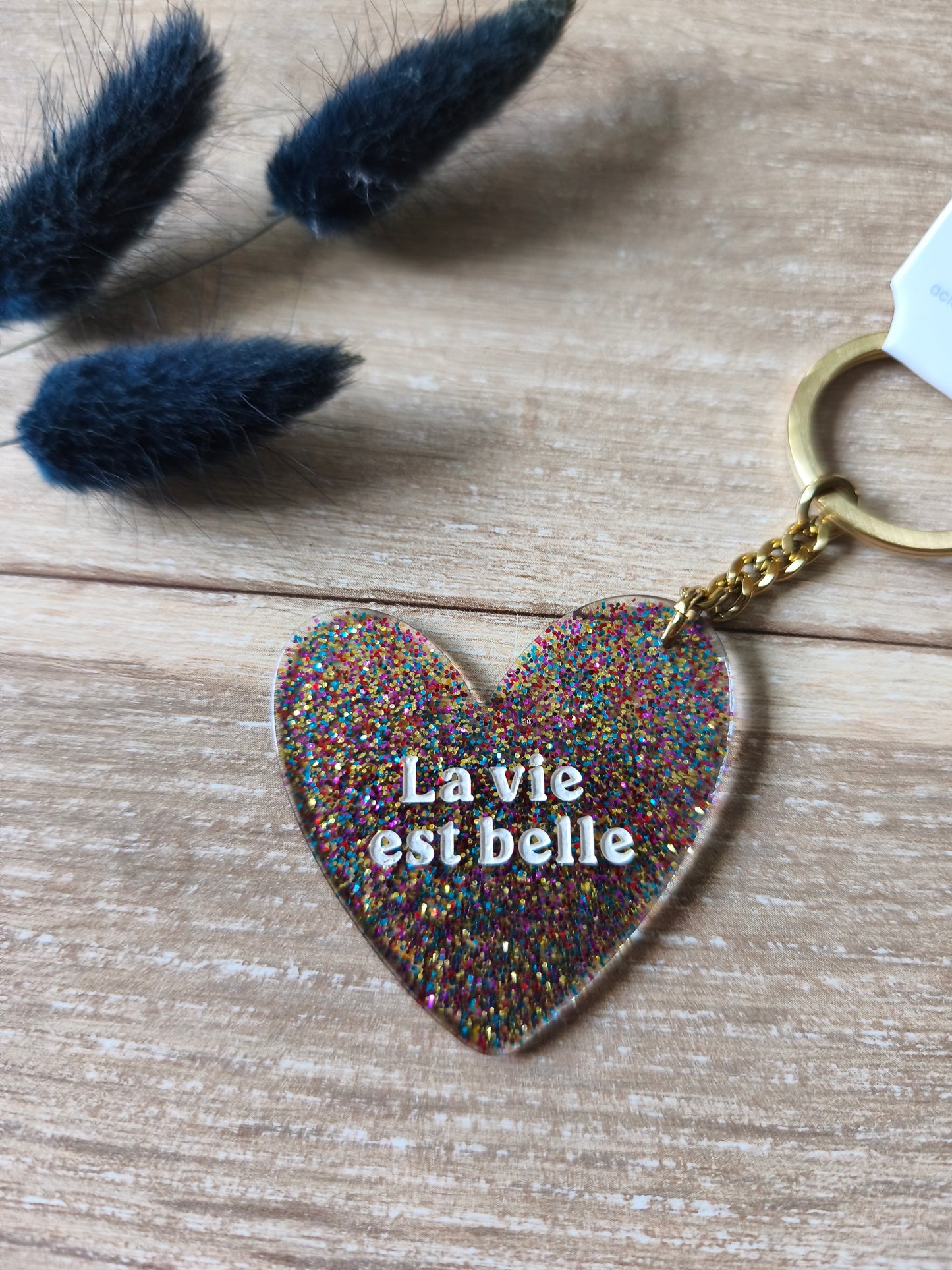 Porte-clé La vie est belle