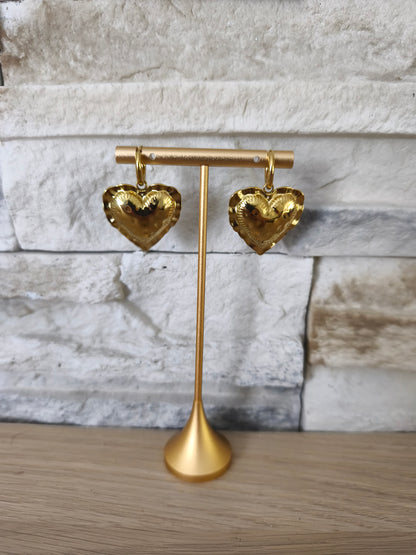 Boucles d'oreilles coeur