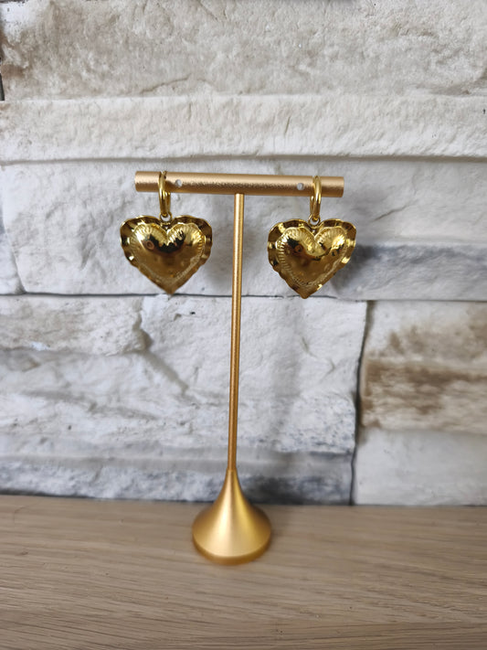 Boucles d'oreilles coeur