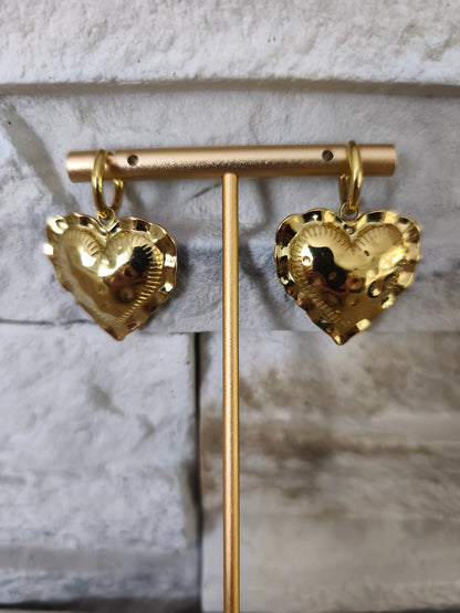 Boucles d'oreilles coeur