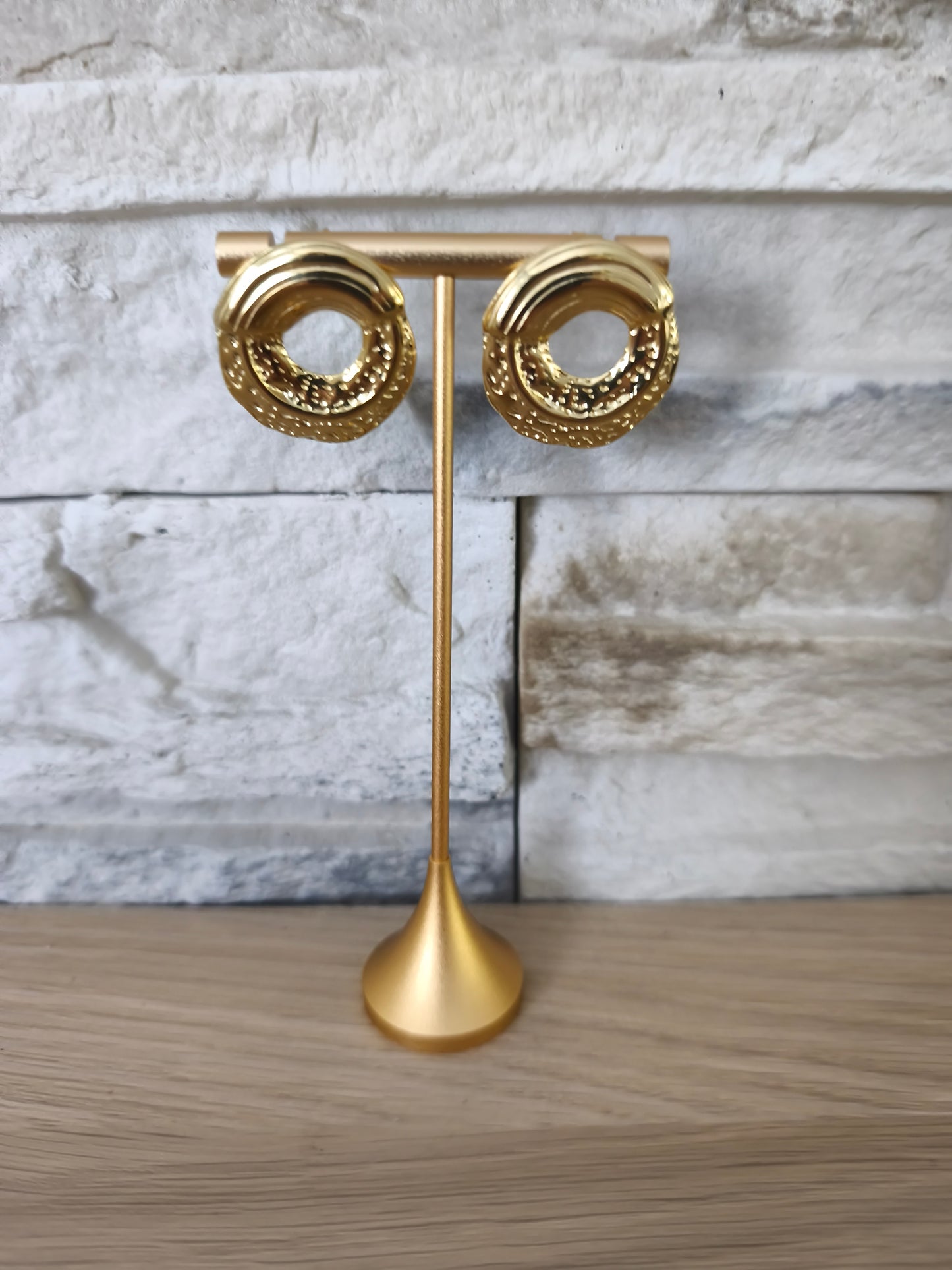 Boucles d'oreilles cercle doré