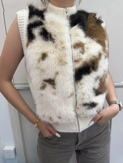 Veste fausse fourrure