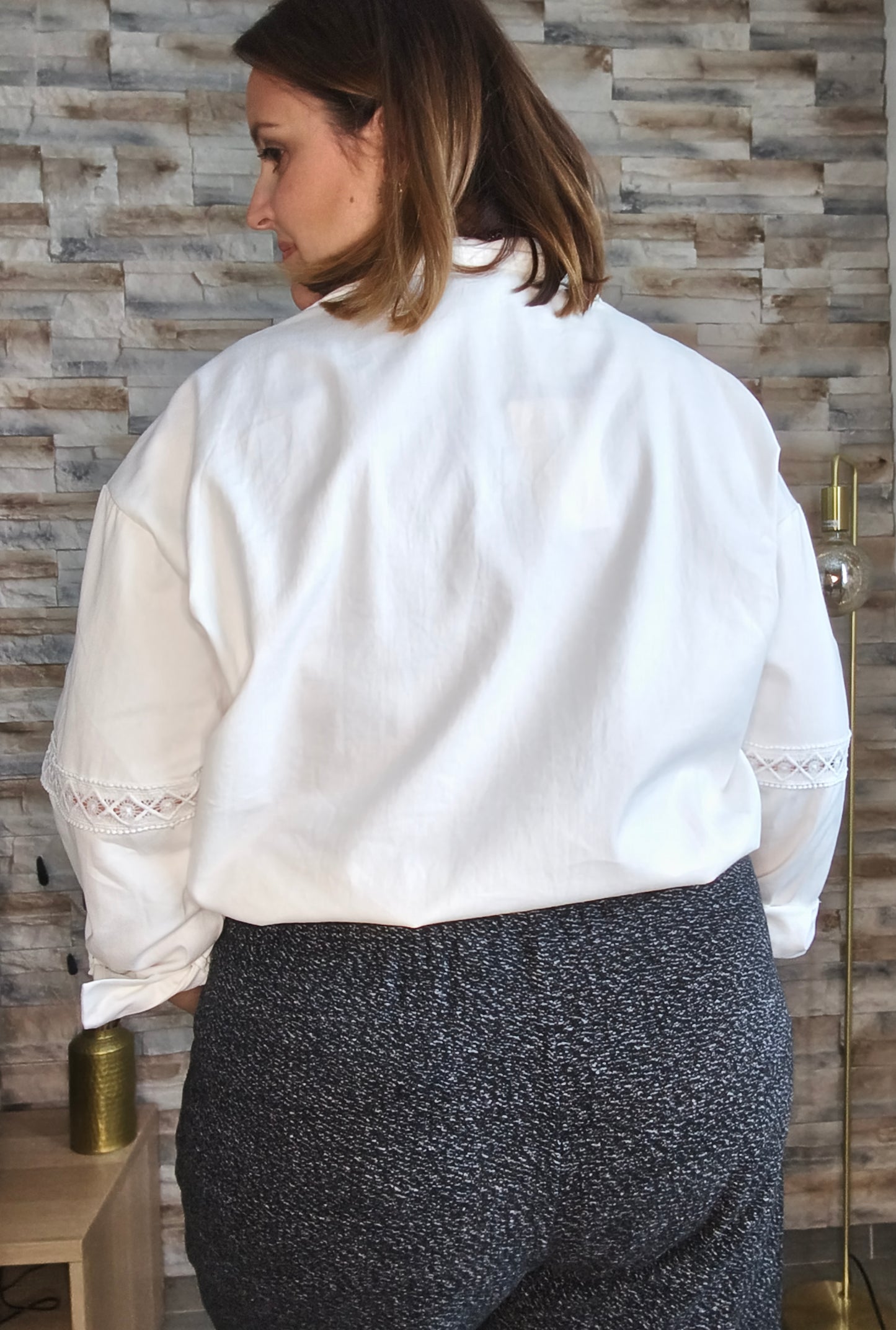 Chemise blanche large