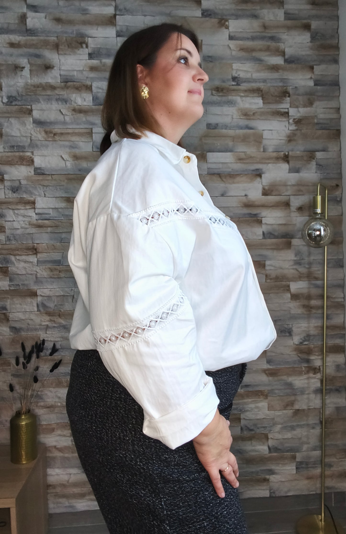 Chemise blanche large