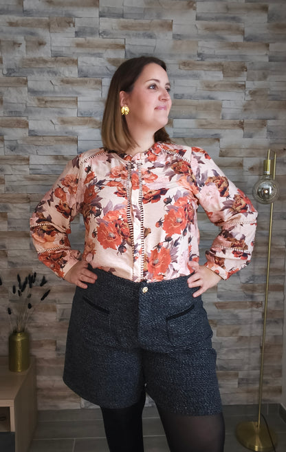 Blouse fleurie