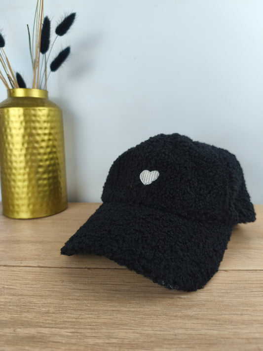 Casquette sherpa noire