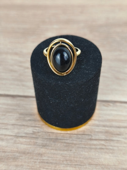 Bague " Aura noire "