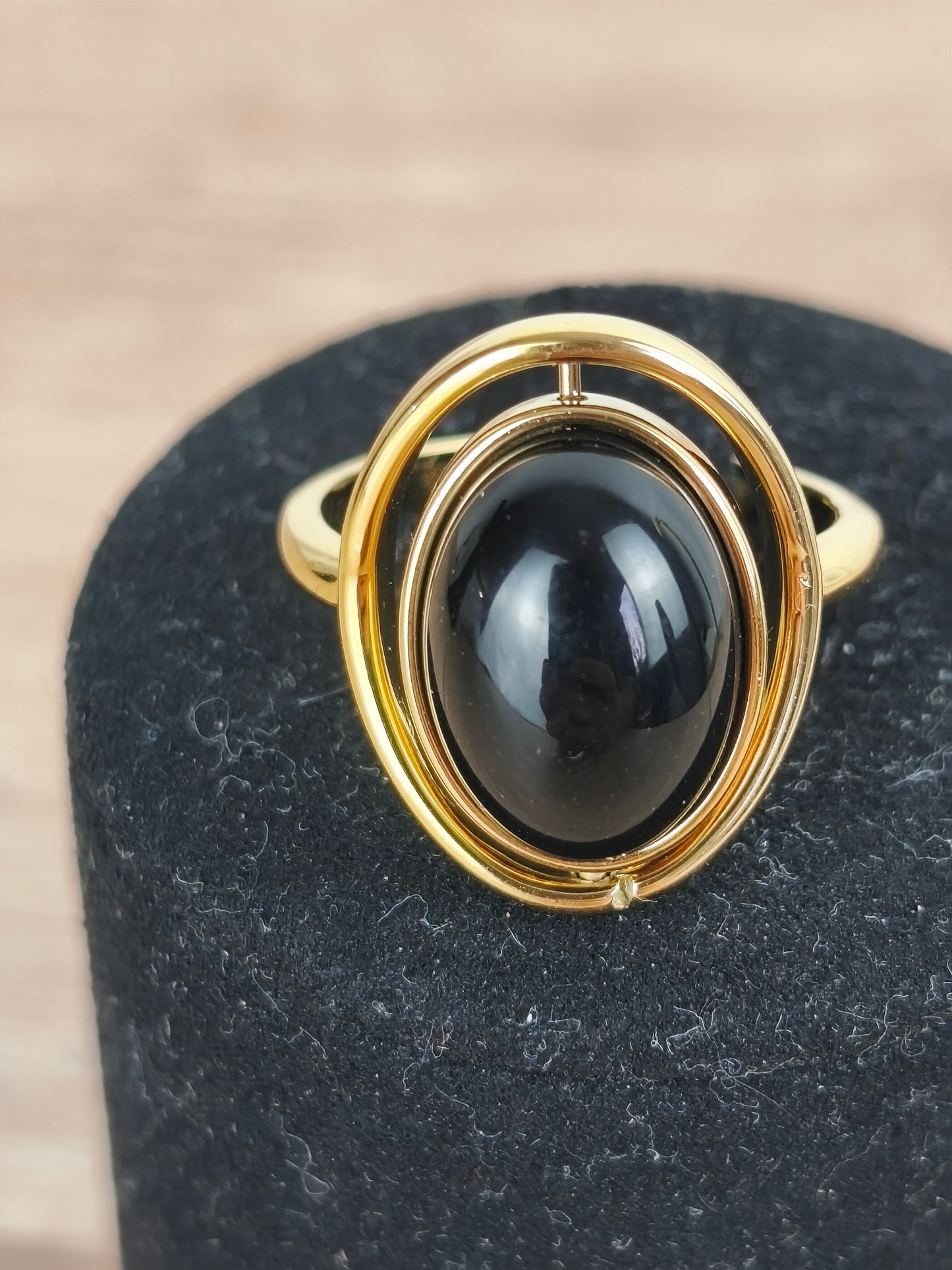 Bague " Aura noire "