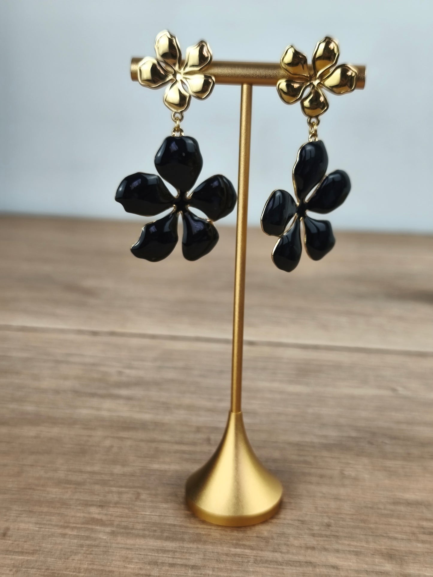 Boucles d'oreilles duo fleurs