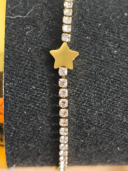 Bracelet étoile dorée