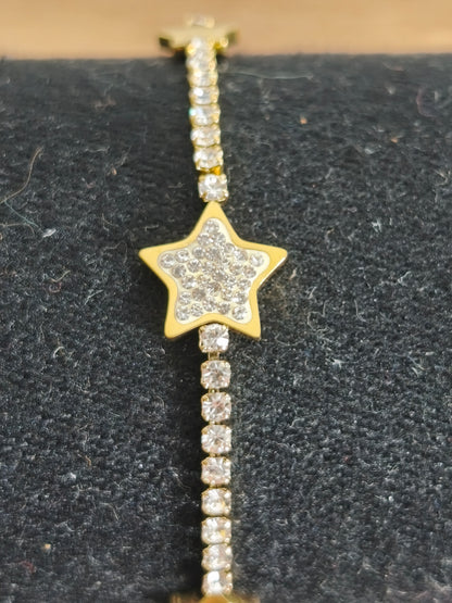 Bracelet étoile dorée