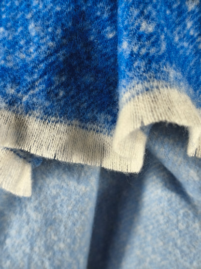 Echarpe dégradé bleu