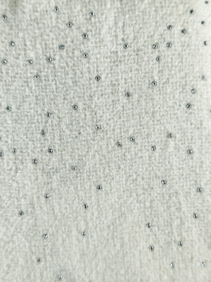 Echarpe blanche avec strass