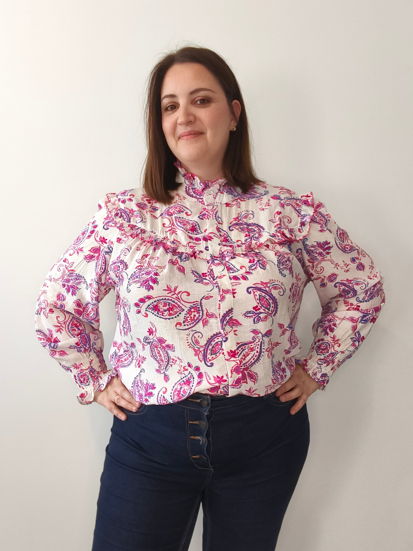 Blouse à motif cachemire