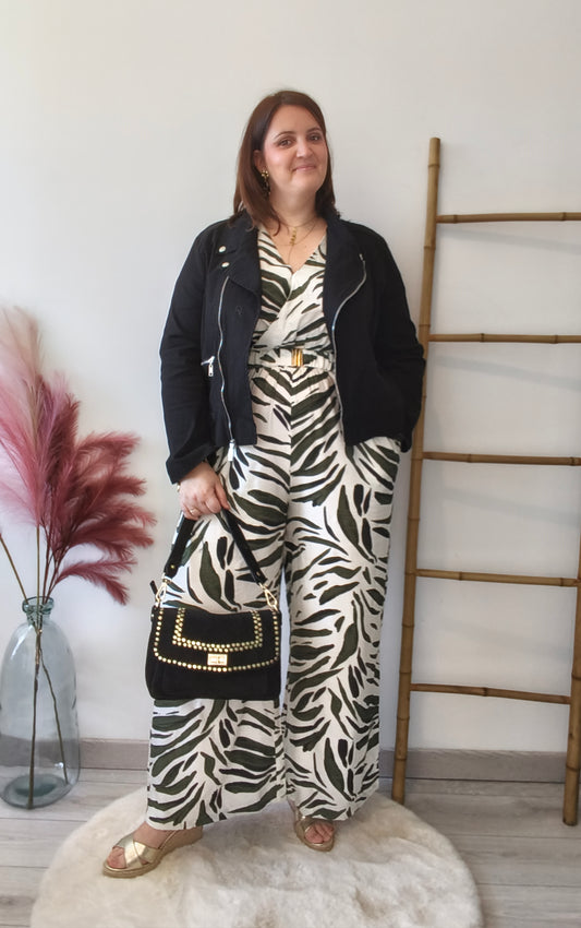 Combinaison imprimé feuillage