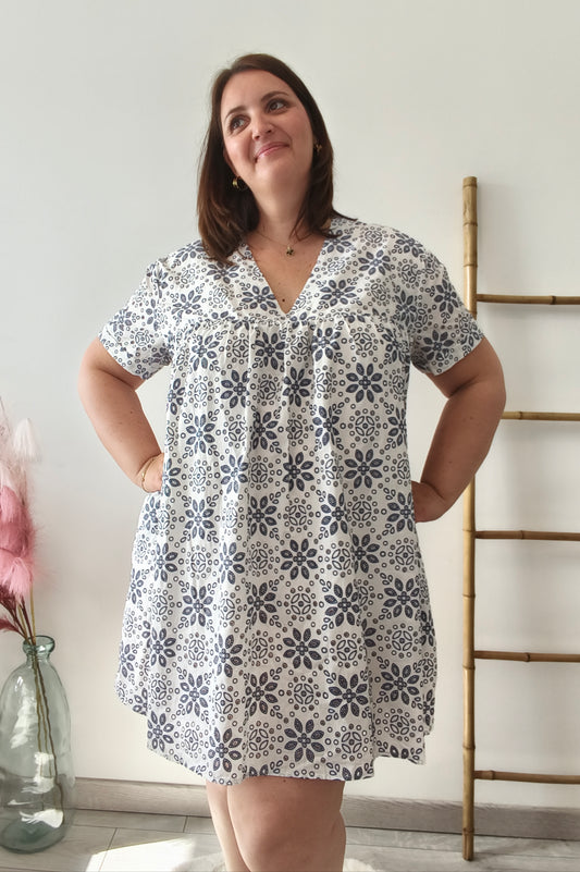 Robe courte avec short intégré