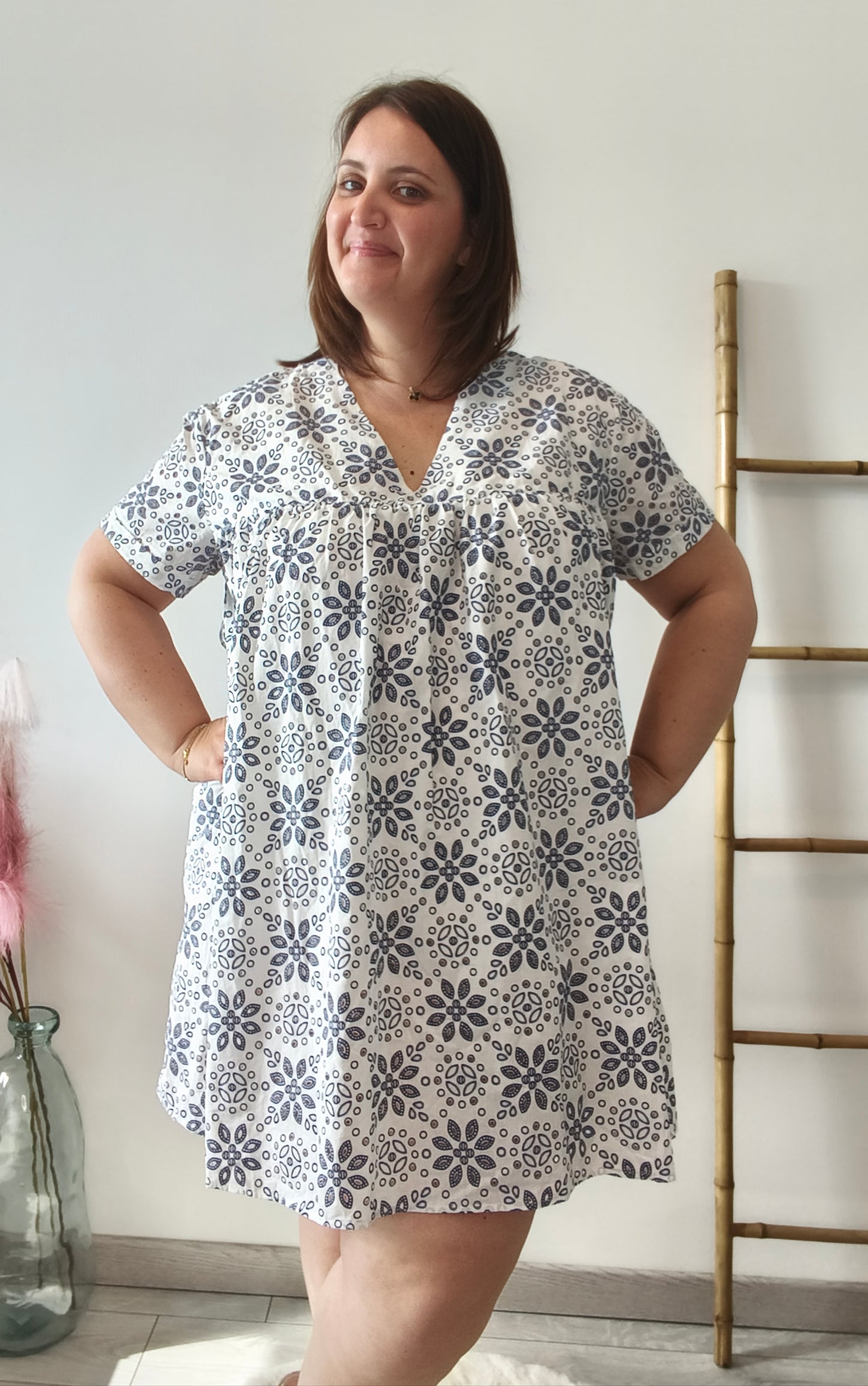 Robe courte avec short intégré
